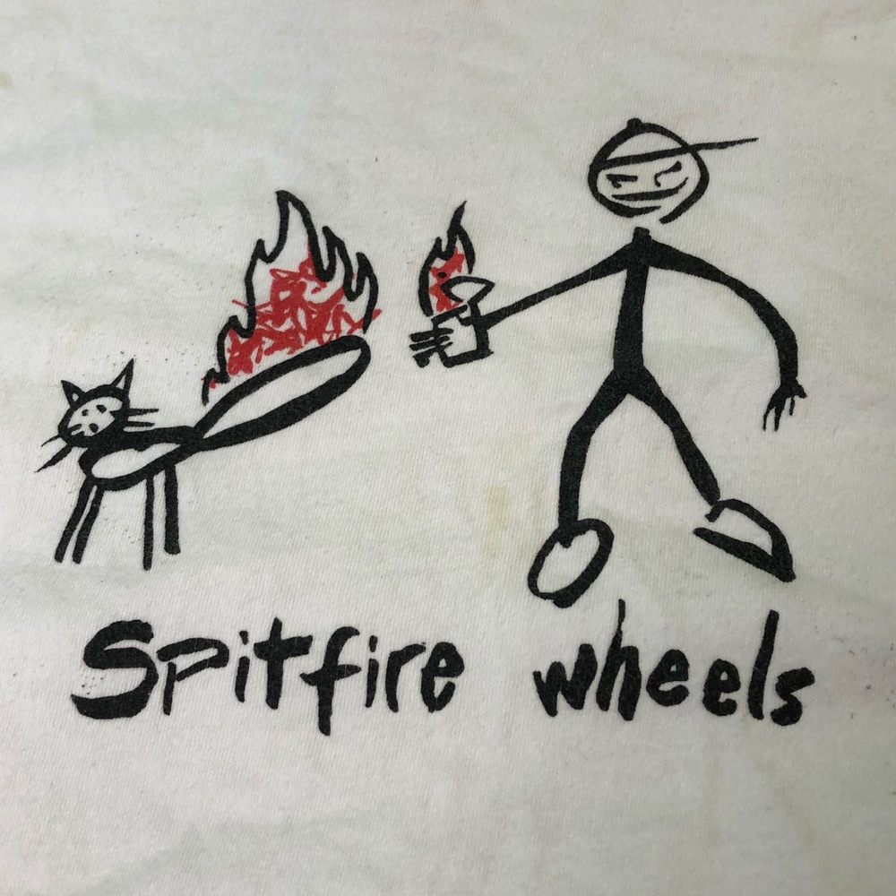 Supreme Spitfire Wheels White Size Medium T-Shirt - Picture 2 of 8
